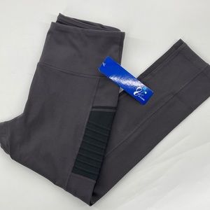 A Core Activewear Womens Charcoal High Waist Motto Leggings Medium New
